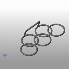 anelli olimpici - escursioni le altre cose La stampa 3D, modello, file di 3D stampabile la progettazione, 3d, olimpiadi, rio, sport, competizione, djg 3d print model - Mito3D