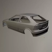 opel astra 3doors hatchback 3d impresión modelo trío vehículo 3d print model - Mito3D