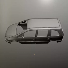Opel Zafira 3d impression modèle trio véhicule 3d print model - Mito3D