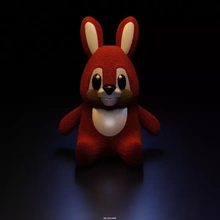 orange stuffed rabbit 3d printing model - threeding 3d print model - Mito3D
