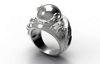 orgánica del anillo de la moda 3D modelo impresión, impresión en archivo, imprimibles 3D, diseño 3d, anillo,orgánica,de moda,joya,joyas 3d print model - Mito3D