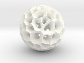 organic voronoi sphere art 3D printing model, file, printable design, 3d print, sphere, voronoi, organic, ball, round 3d print model - Mito3D