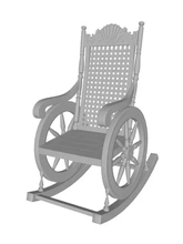 original balancement chaise 3d impression modèle trio 3d print model - Mito3D