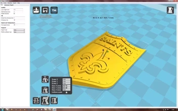 orleans azizler key chain logo no2 3d baskı model üçleme yazdırılabilir chai 3d print model - Mito3D