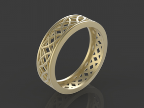 ornamento anel de impressão 3d do modelo a moda 3D impressão, arquivo design, 3d, elegante sólido design rodada conforto arte ouro goldy jóias prata platina anéis aço masculino antiga 3d print model - Mito3D