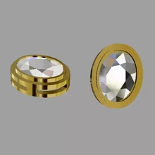 oval earrings 3d printing model - threeding zlatnictvi-aa 3d print model - Mito3D