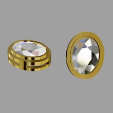 oval earrings fashion 3D printing model, file, printable design, 3d print, oval, earrings, zlatnictvi-aa 3d print model - Mito3D