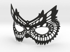 owl mask fashion 3D printing model, file, printable design, 3d print, owl, mask, masks, costumes, Halloween, camouflage, jewelries, jewelry, face, wild, animal, bird, wear, accessories, gadgets 3d print model - Mito3D