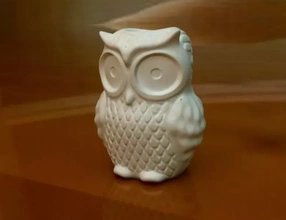 owl vase 3d printing model - threeding animal decorative plastic 3d print model - Mito3D