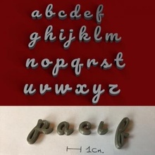 pacif Kleinbuchstaben 3d Briefe stl Datei 3D Drucken Modell druckbar Design drucken Alphabet 3dletters 3dprint 3dmodel Text 3d print model - Mito3D