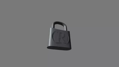 padlock letter 3d printing model - threeding padlockwithletterr renfromnana sidvicious 3d print model - Mito3D