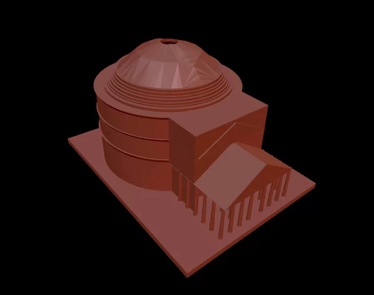 pantheon rome 3d printing model - threeding rome- 3D print model - Mito3D