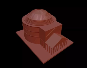 panteon Roma 3d baskı model üçleme rome 3d print model - Mito3D