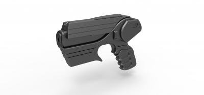 peacekeeper pulse blaster pistol farscape tv series toys games & hobby 3D printing model, file, printable design, 3d print, Peacekeeper, Pulse, Blaster, Pistol, Farscape, sidearm, firearm, scifi, cosplay, replica, prop, toy, printable, weapon, gun, 3d print model - Mito3D