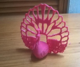 peacock art 3D printing model, file, printable design, 3d print, Peacock,bird,animal,birds,decorative,phone,holder 3d print model - Mito3D
