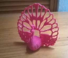 peacock 3d printing model - threeding bird animal decorative holder phone birds 3d print model - Mito3D