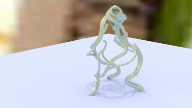 Birne Kunst 3D-Druck-Modell, 3D-Druck-Datei, 3D-druckbares Modell, 3D-Druck, design, 3d-print, Schreibtisch ornament, 3d print model - Mito3D