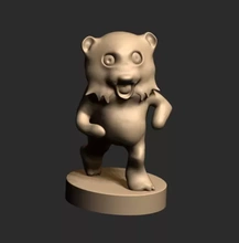 pedobear 3d impressão modelo trio personagem toon meme Urso 3d print model - Mito3D