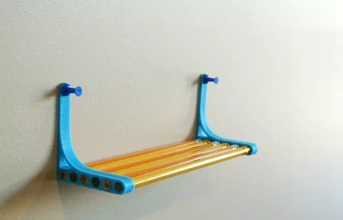 pencil shelf 3d printing model - threeding office pushpin 3d print model - Mito3D