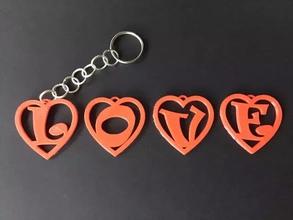 pendant heart valentine's day 3d letters stl file printing model - threeding hobby sign alphabet 3dmodel 3dprint gadget decorations text font language 3dletters type fonts lettering 3dlettering write fusion360 homemade valentine'sday 3d print model - Mito3D