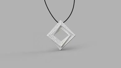 pendant v2 3d model printing - threeding fashion jewelry 3d-print style 3d print model - Mito3D