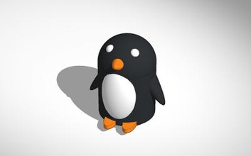 penguin pete nature 3D printing model, file, printable design, 3d print, penguins, penguin, birds, bird, tinkercad, nature, animals, animal, 3d print model - Mito3D