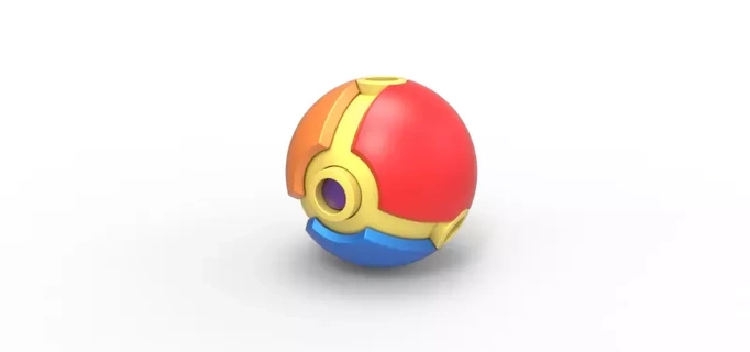 harceler Balle 3d impression modèle jouet récipient imprimable anime Pokémon pokeball concept pesterball 3d print model - Mito3D