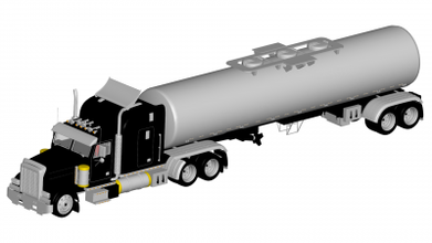 Peterbilt 379 motori trasporto 3D stampa modello file stampabile design 3d Stampa 3d print model - Mito3D