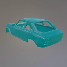 peugeot 204 reunión 3d impresión modelo trío vehículo 3d print model - Mito3D