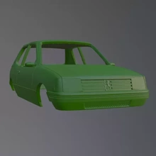 peugeot 205 3d impresión modelo trío vehículo 3d print model - Mito3D