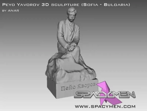 peyo yavorov 3d sculpture sofia - bulgaria printing model threeding 3d print model - Mito3D