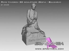 peyo yavorov 3d heykel Sofya Bulgaristan Sanat 3d print model - Mito3D