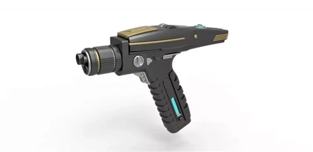 phaser pistol star trek discovery tv series 3d printing model - threeding toy gun startrek cosplay blaster starfleet prop replica laser 3d print model - Mito3D