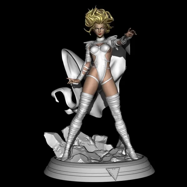 phoenix force emma frost 3d printing model wargaming 3dprinting collectible boardgames digitalsculpting fantasyart geekculture nerdlife picolostl3d miniaturefigurine tabletopgaming highqualityprints printableminiature roleplayinggames hobbyist characterdesign miniaturepainting gamercommunity creativehobby miniatureenthusiast 3D print model - Mito3D