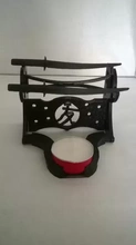 photophore samourai 3d printing model - threeding decoration sabre 3d print model - Mito3D