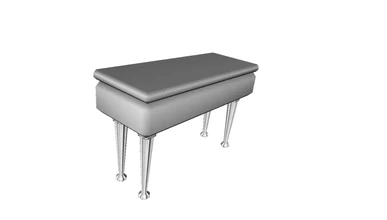 piano stool 3d printing model - threeding 3d print model - Mito3D