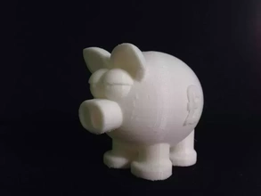 kumbara 3d baskı model üçleme para Şirin domuz banka tasarruf finans 3d print model - Mito3D