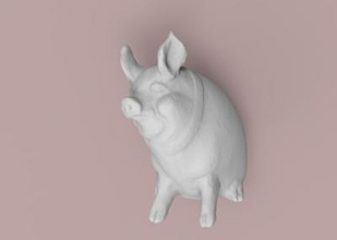 di maiale giochi dei giocattoli & hobby La stampa 3D, modello, file 3D stampabile la progettazione, 3d, maiale, animale giocattolo, l'art 3d print model - Mito3D