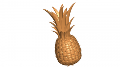 pineapple 3d model 3D printing model, file, printable design, print, 3d print model - Mito3D