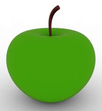 llanura de apple madre otras cosas 3D modelo impresión, la impresión en archivo, imprimibles 3D, diseño 3d, manzana, fruta 3d print model - Mito3D