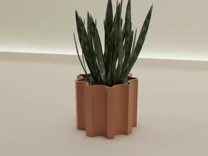 plant pot holder 51 3d printing model - threeding plantpot 3d print model - Mito3D