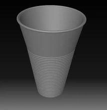 plastic cup 3d printing model - threeding 3d print model - Mito3D