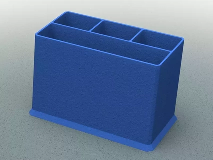 plastic multipurpose holder 3d printing model office accessories holders storage desk supplies home use products storage-box storage-device container organization decor organisers 3d print model - Mito3D