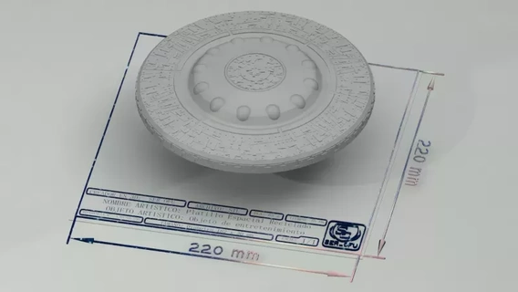 platillo espacial reciclado 3d printing model frisbee bola de drag n tapa 3d print model - Mito3D