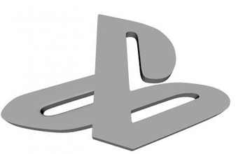 playstation logo other things 3D printing model, file, printable design, 3d print, playstation, logo, game, sony, video, consoles 3d print model - Mito3D