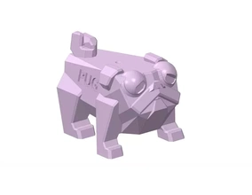 plp boksör 3d baskı model üçleme carlin köpek anahtar yüzük gadget oyuncak 3d print model - Mito3D