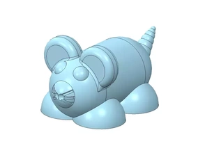 plp souris 3d printing model - threeding mouse toy key ring 3d print model - Mito3D