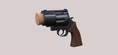 plug pistol harley quinn toys games & hobby 3D printing model, file, printable design, 3d print, pistol, revolver, gun, pluggun, toy, weapon, firearm, sidearm, replica, cosplay, printable, dc, comics, detective, harley, quinn, 3d print model - Mito3D