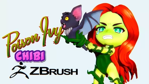 poison ivy chibi 3d print model printing 3d-printing collectible art personalized figurine high-quality customizable comic book fan villain collectibles seductive character nature-themed iconic wild beauty mysterious seduction nature-inspired captivating 3d print model - Mito3D