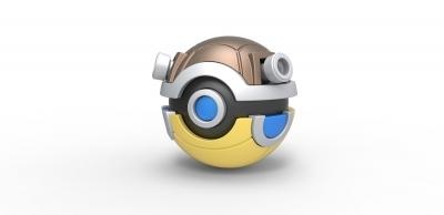 Pokeball Blastoise Teile Spielzeuge Spiele Hobby Ball scifi Pokémon 3d print model - Mito3D